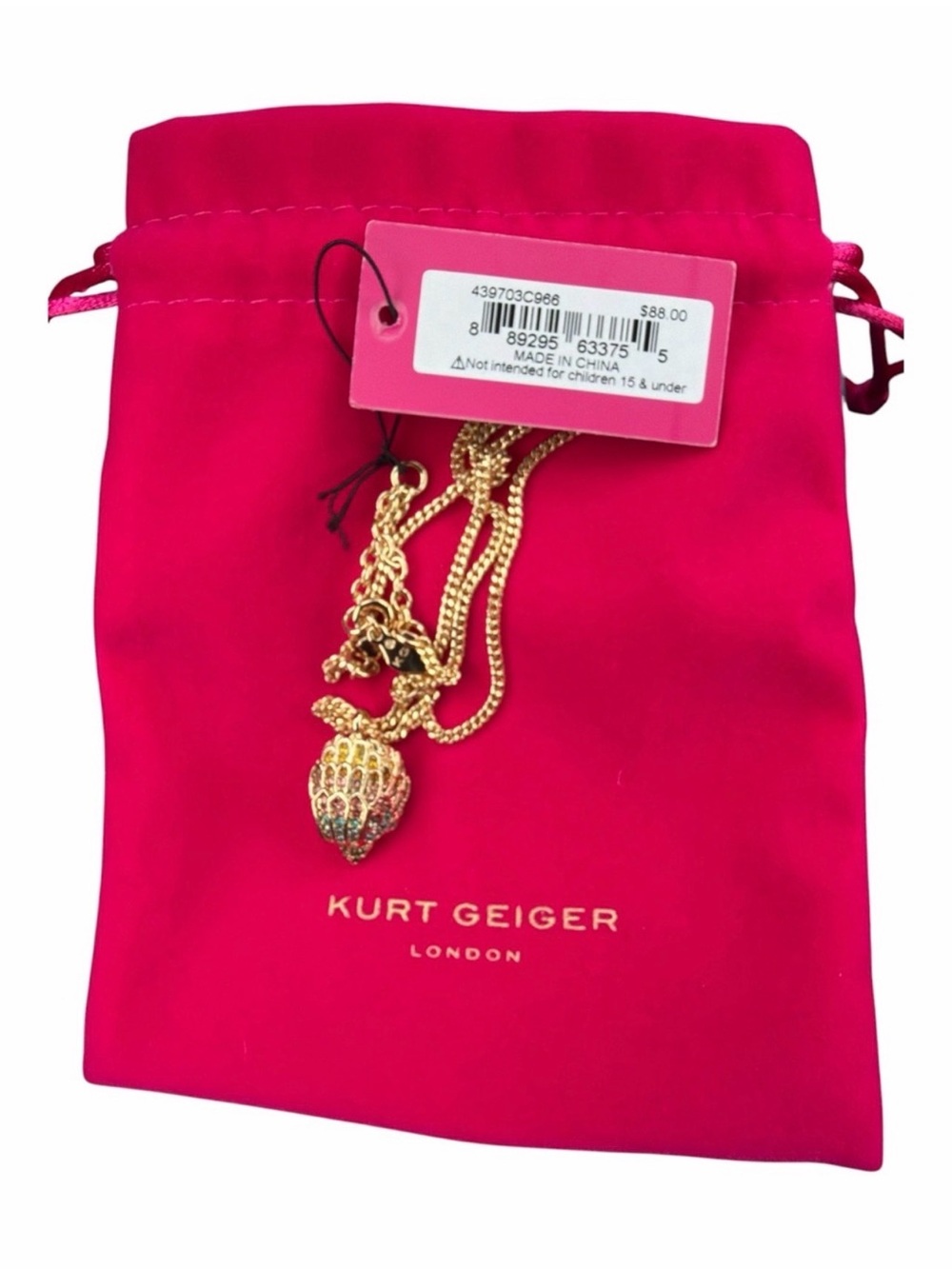 Kurt Geiger London
Rainbow Eagle Head Pendant Necklace